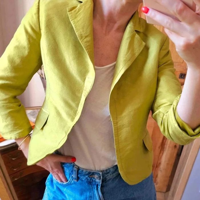 Veste en soie courte h&m 36