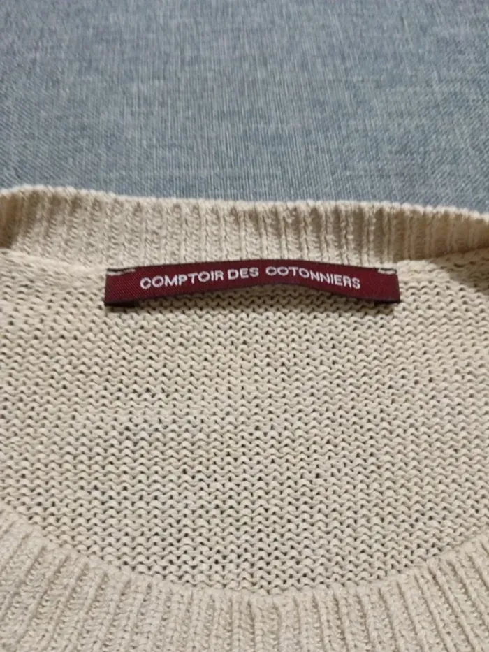 C62 pull beige Comptoir des cotonniers S - photo numéro 3