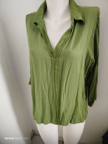 #kytietailleuniquefemme. Chemise blouse manche retroussable taille unique