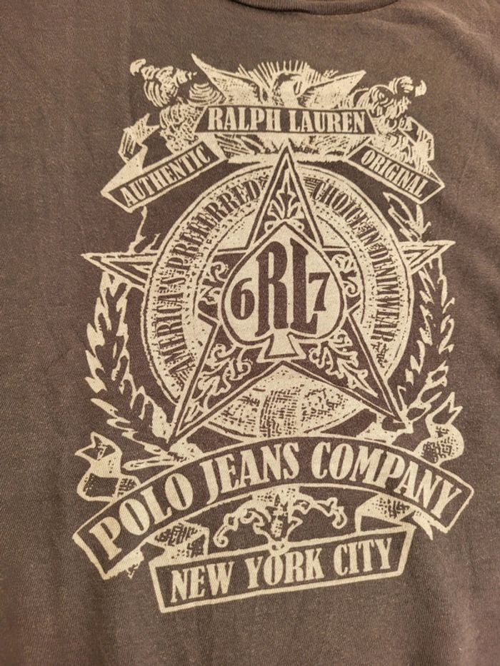 T-shirt Ralph Lauren noir - L - photo numéro 3