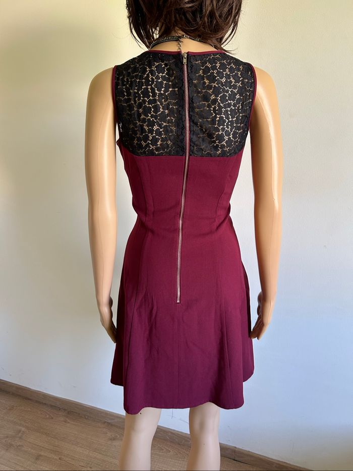 Robe bordeaux et noire sans manches Morgan taille 36 jamais portée - photo numéro 5