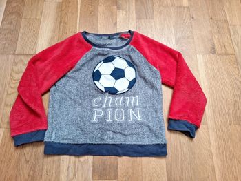 Haut pyjama d'hiver Football 6ans