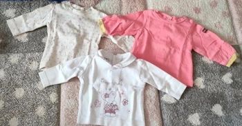 Lot tee-shirt manches longues bébé fille 