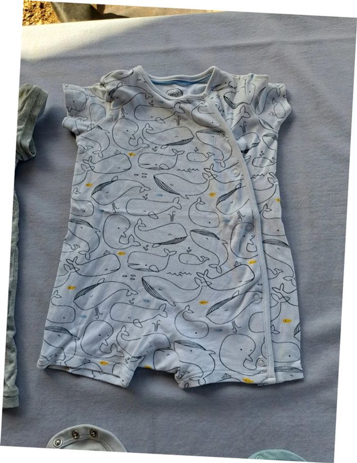 Lot été 18 mois barboteuses, shorts, body - photo numéro 6