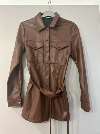 Petite veste style cuir marron Pimkie 36