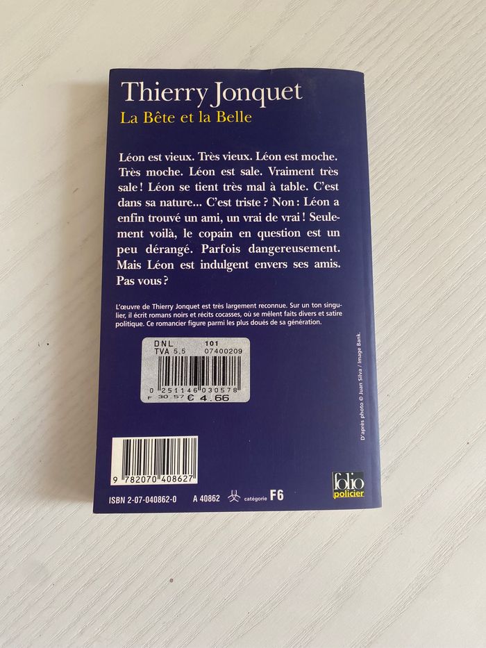 Livre La belle et la bete Thierry jonquet - photo numéro 2