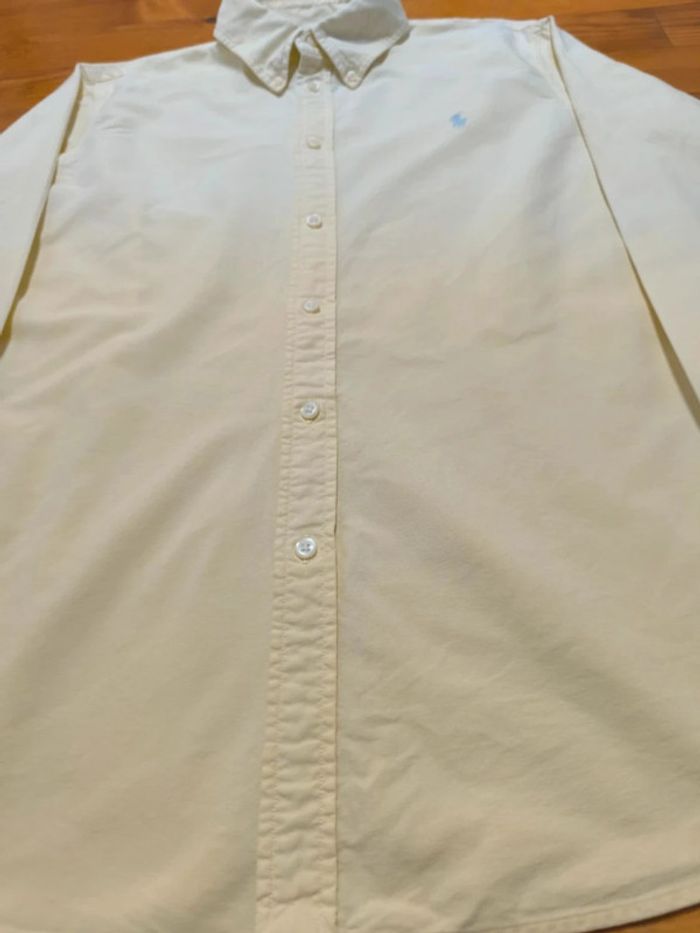 Chemise Ralph Lauren - Custom Fit - Logo brodé gris - Jaune - Taille XL - photo numéro 6
