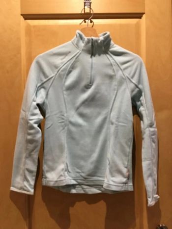 Pull polaire turquoise quechua