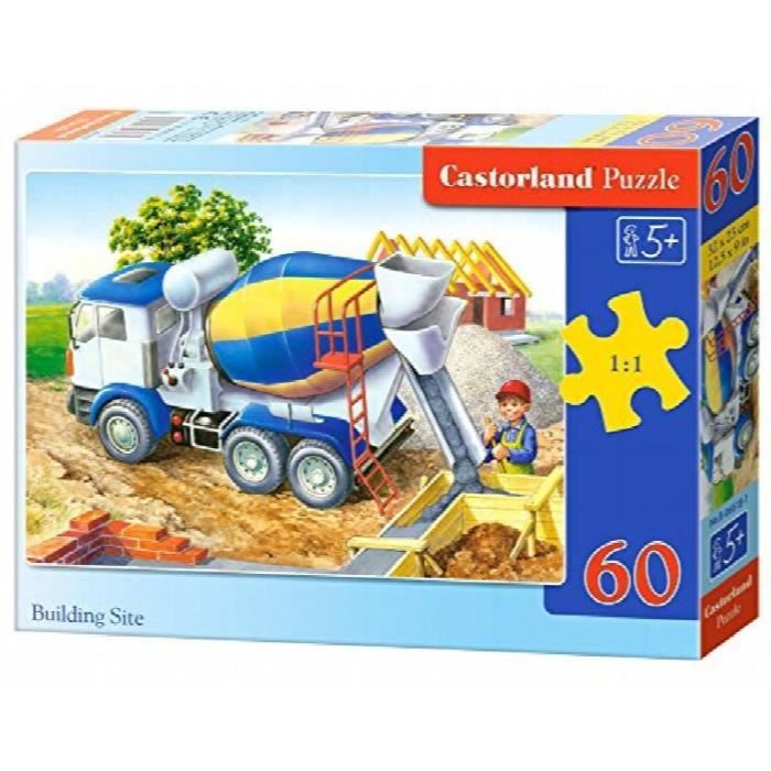 PUZZLE CHANTIER DE CONSTRUCTION 60 PIECES B-06618 CASTORLAND - photo numéro 2