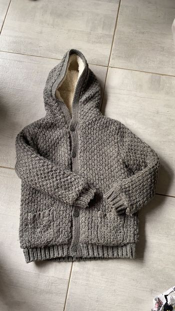 Gilet à capuche fourré