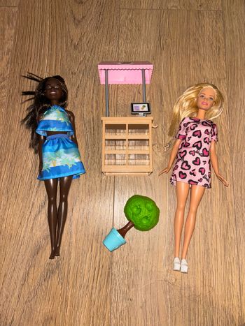 Lot Barbie et kiosque
