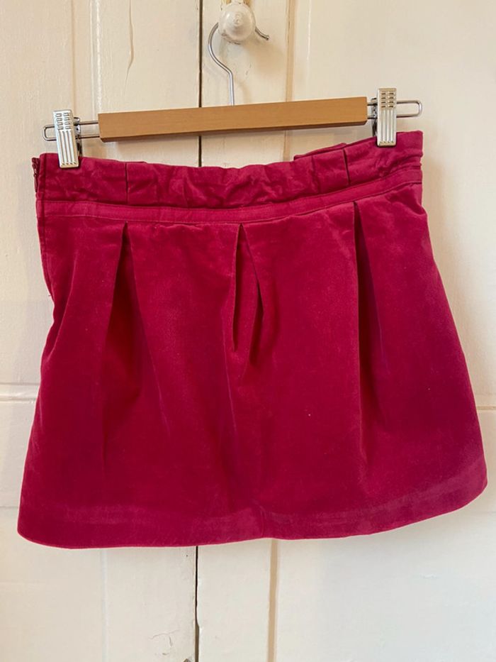 Mini jupe velours fuschia Okaïdi 14 ans - photo numéro 3