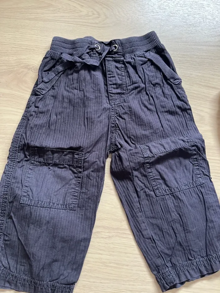 Lot 2 pantalons petit bateau 18mois - photo numéro 6