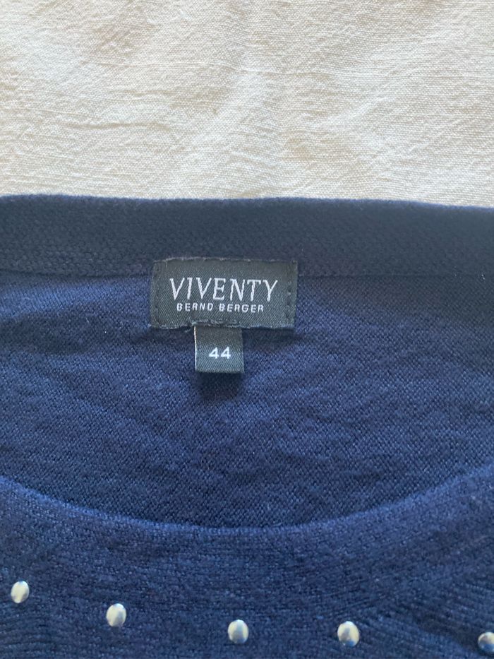 Pull fil bleu marine 44 - photo numéro 2
