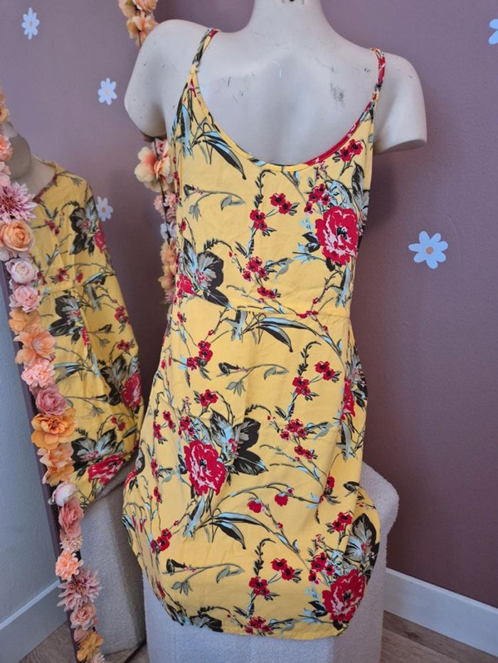 Robe jaune Vero Moda L - photo numéro 5