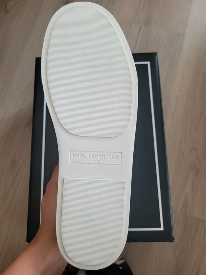 Baskets en toile Karl Lagerfeld modèle "Boucle pins sneaker" - photo numéro 6