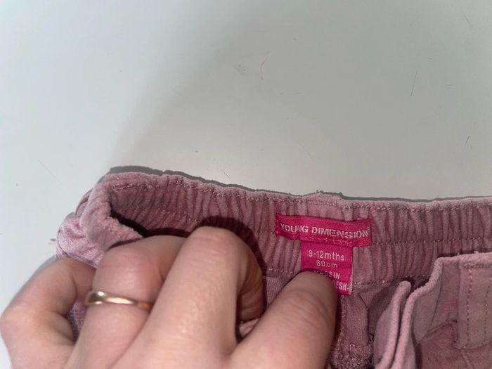 Short rose pale fille Young dimension 9-12mois - photo numéro 3