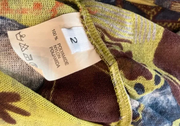 Garella Chemise haut top boutonné voilé imprimé femme taille 2/38 - photo numéro 6