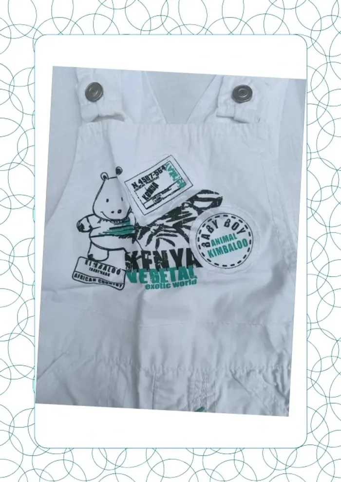 Salopette-short 9 mois Kimbaloo - photo numéro 2