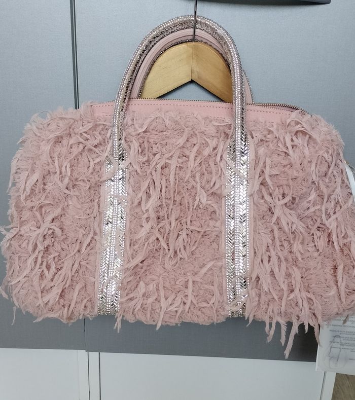 Sac à main neuf plume et strass