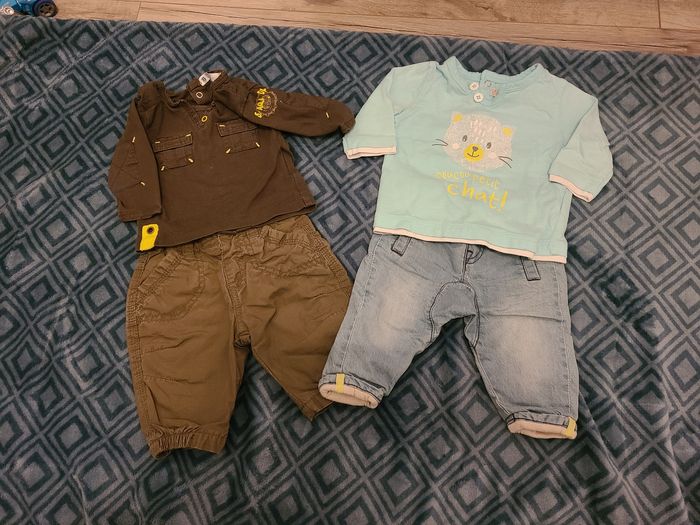 Lot pantalon t-shirt