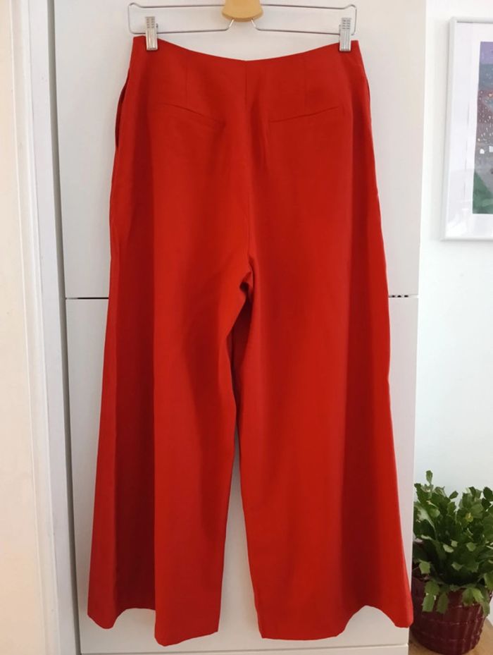 Pantalon souple jambes larges longueur 3/4 Nina Kalio taille 38 - photo numéro 5