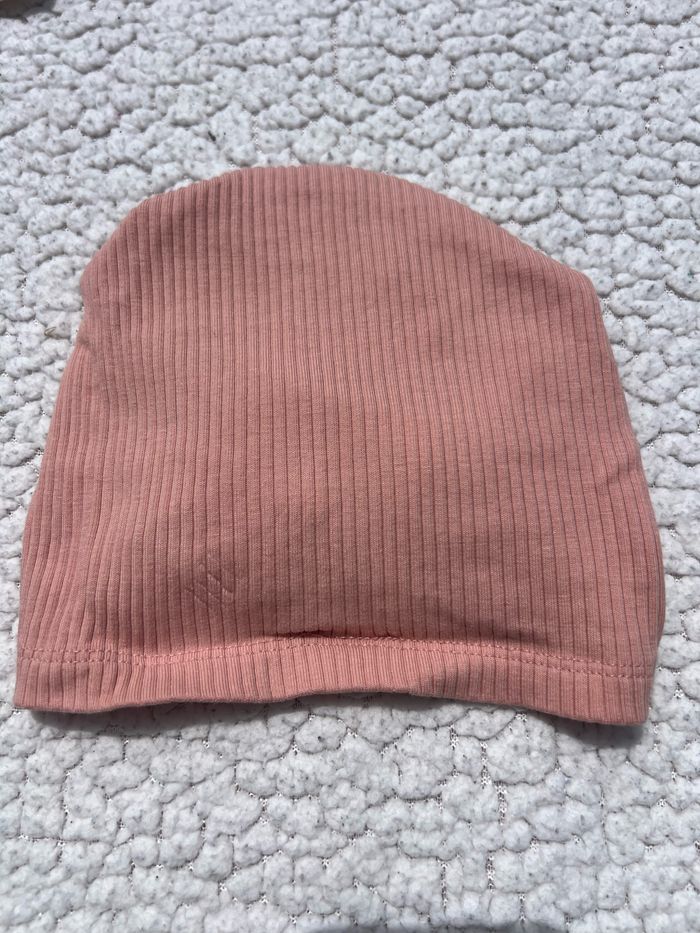 Lot de 2 bonnets avec noeuds taille 62/68 H&M - photo numéro 3