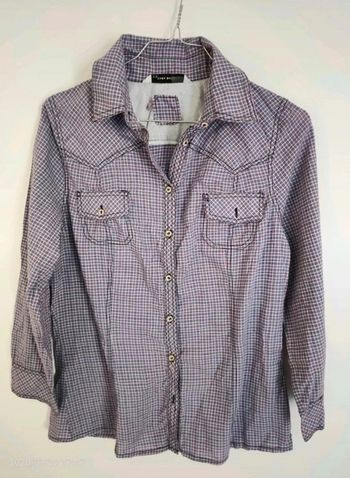 Chemise Zara à carreaux violet - Dressing trié par tailles