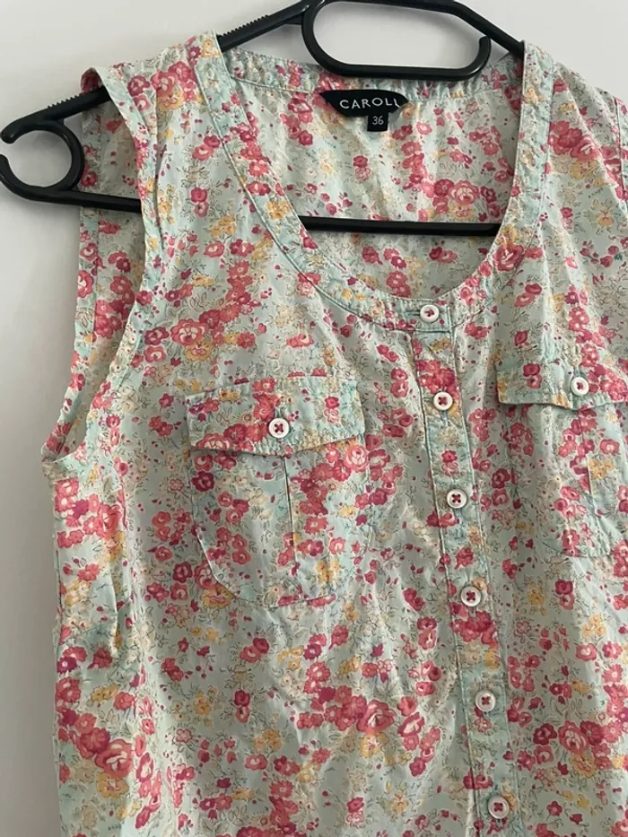 Blouse fleurie Caroll 36 - photo numéro 2
