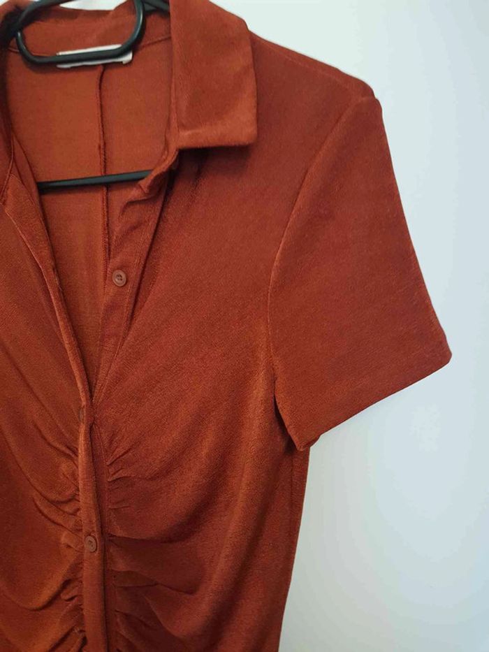 Robe boutonée élastique moulante taille 36 - photo numéro 4