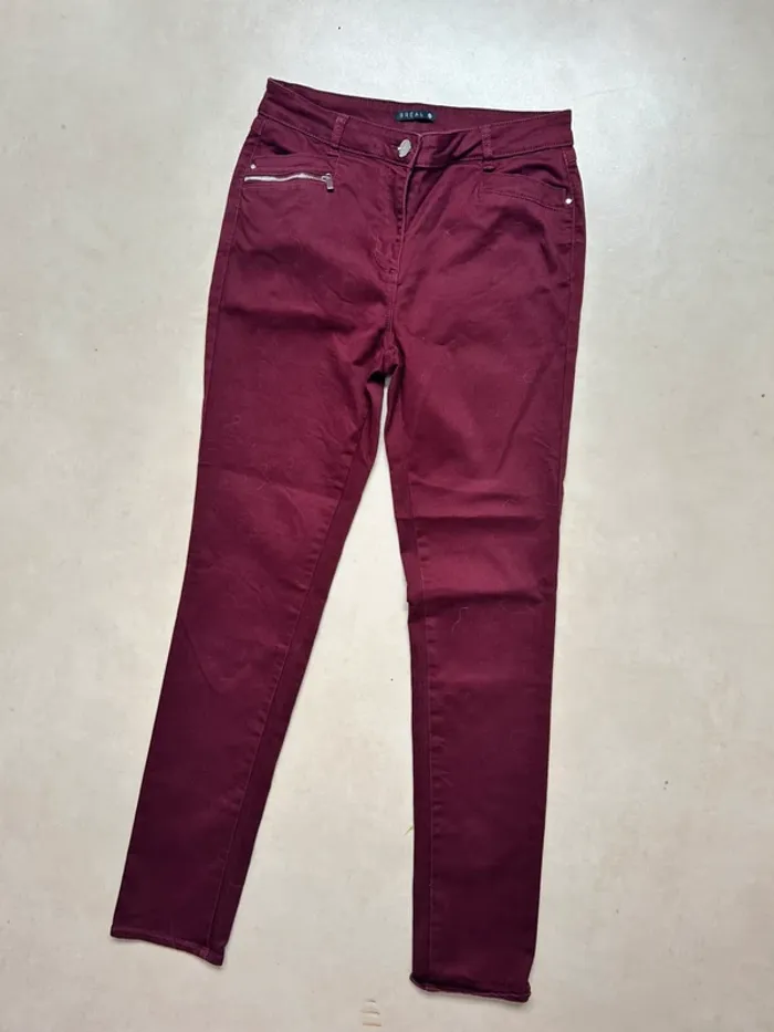 Pantalon bordeau femme taille 40 breal