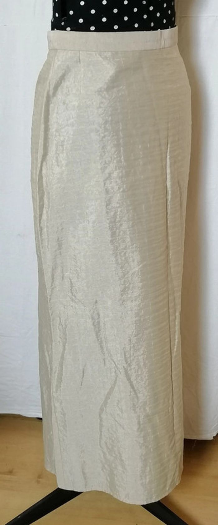 Jupe longue beige effet satin taille 40 Sonja Marohn - photo numéro 6