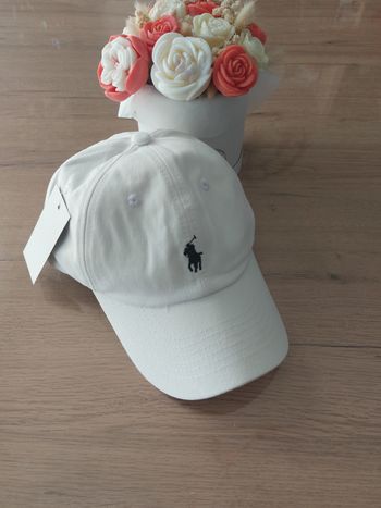 Casquette Polo Ralph Lauren blanche neuve