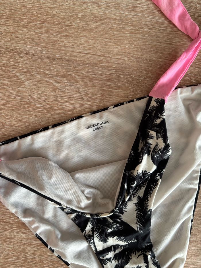 Bas de maillot calzedonia imprimé tropical taille S - photo numéro 3