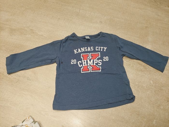 Tee shirt manche longue bb garcon t 12mois