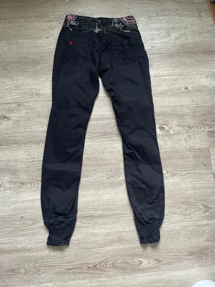 Jeans Desigual Noir - Taille 36 - photo numéro 5