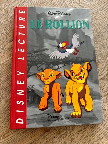 livre Disney lecture le roi lion