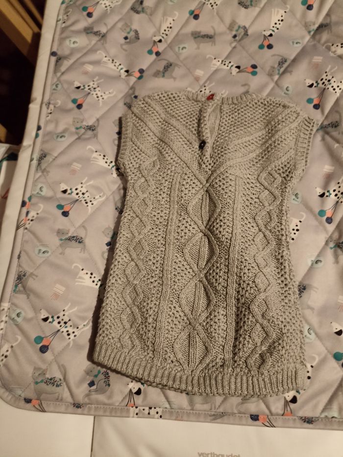 Pull court gris - photo numéro 2