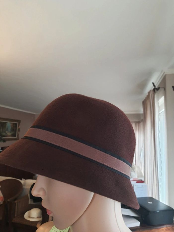 Chapeaux femme marron Veritas en laine 56cm - photo numéro 9