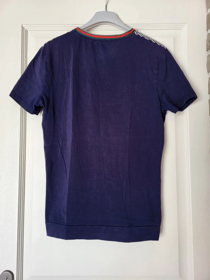 T-shirt col V bleu marine et rayures ADW 58 - photo numéro 5
