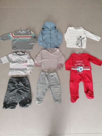 Lot de 8 vêtements hiver, garçon, 18 mois