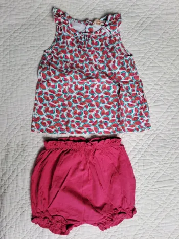 Ensemble DPAM short et tee-shirt - 24 mois - Printemps/été