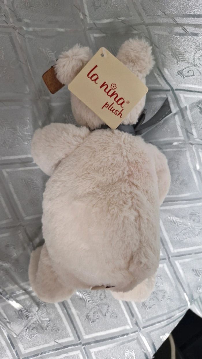 Peluche chien blanc la nina plush - photo numéro 4