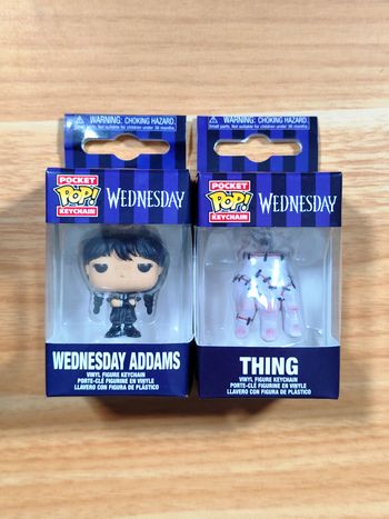 Lot 2 Pocket Pop! Keychains - Wednesday Addams & Thing
