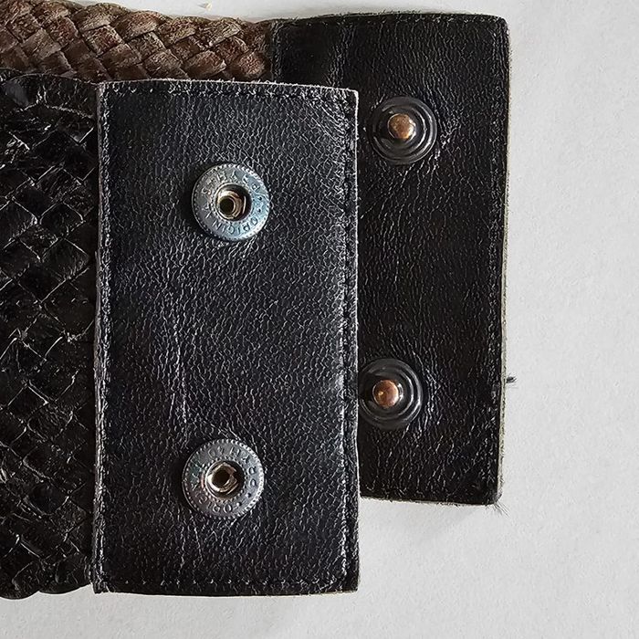 Ceinture corset vintage en cuir noir Stephane Kelian - photo numéro 6