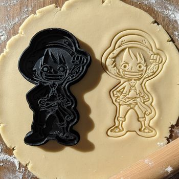 Emporte-pièce Luffy One Piece pour biscuits et pâtisserie - 8 cm