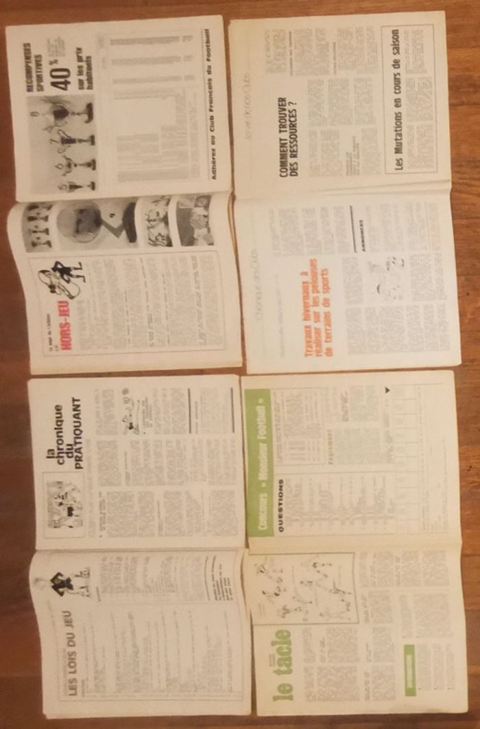 Lot de 4 anciens fascicules Revue club français du football CFF 1978 vintage - photo numéro 3