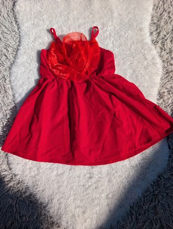 Robe rouge neuve 18-24 mois