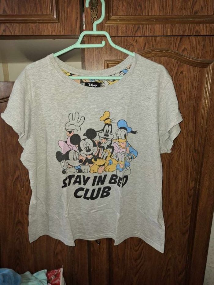 tee shirt personnage disney gris