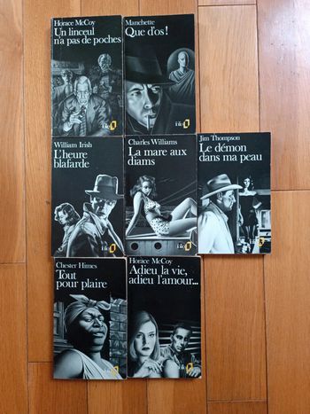 Lot de 7 livres Horace McCoy, Jim Thompson, Chester hein, manchette, Williams